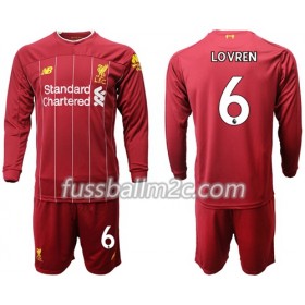 Fußballtrikots Liverpool Lovren 6 Kinder Heim Trikotsatz 2019-2020 Langarm